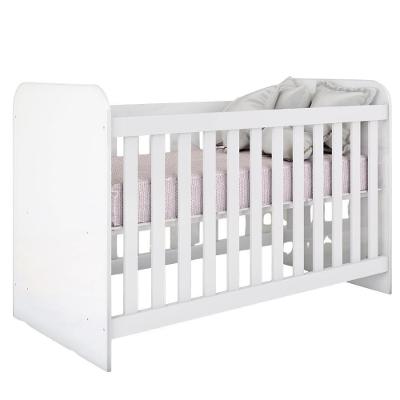 Berço Infantil Grade Fixa 133x66 Cm Labirinto Branco Henn