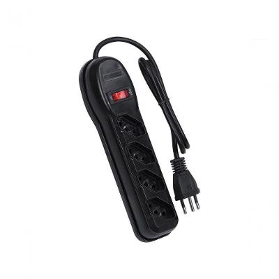 Filtro De Linha 4 Tomadas Pp 0,75mm Comprimento 1mt