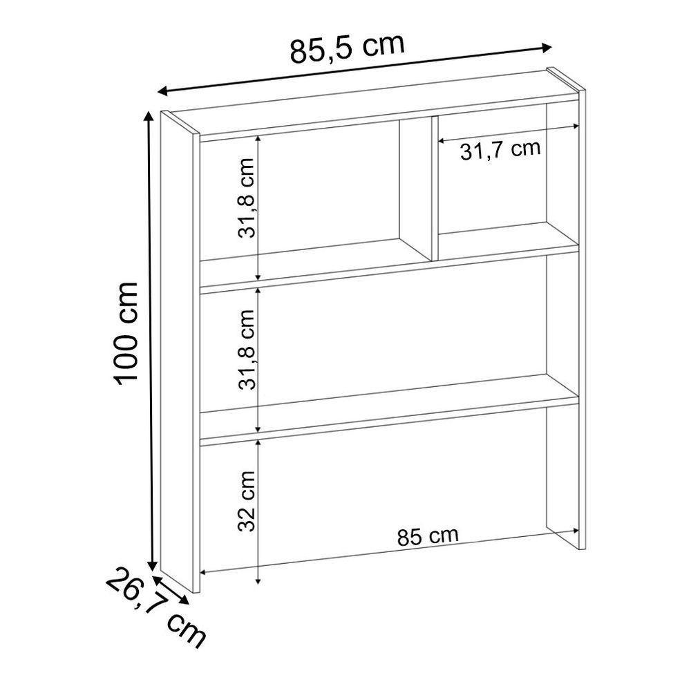 Estante Infantil Organizadora Com Nichos e 01 Prateleira - 2