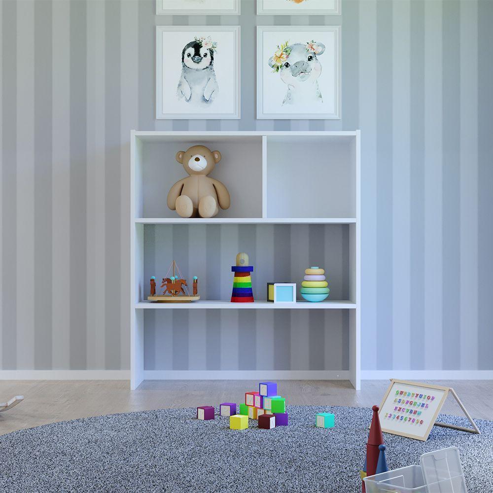 Estante Infantil Organizadora Com Nichos e 01 Prateleira - 5