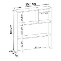 Estante Infantil Organizadora Com Nichos e 01 Prateleira - 2