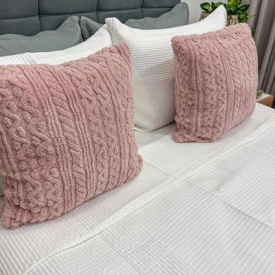 Kit 2 Almofadas Comfy 50x50 Franci Tricot Rosa