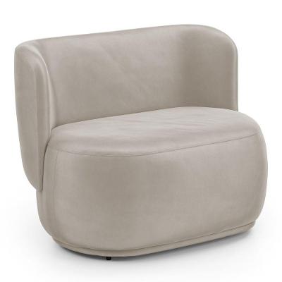 Namoradeira Decorativa Orgânica Molly 02 Lugares Veludo Bege - Desk Design