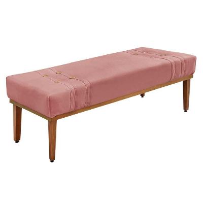 Recamier Santorini Spz 195cm Veludo Rosa