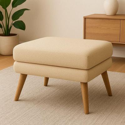 Puff Decorativo Itália Material Veludo- Star Confort Marfim