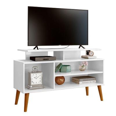 Rack Bancada Para Tv De Até 42 2 Prateleiras Lynne Branco