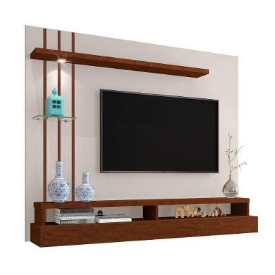 Painel Para Tv De Até 55 Suspenso éden Off White/canela