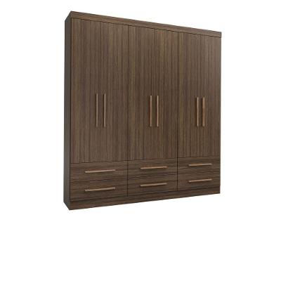 Guarda Roupa De Casal Majestic 6 Portas 6 Gavetas Batrol Cappuccino