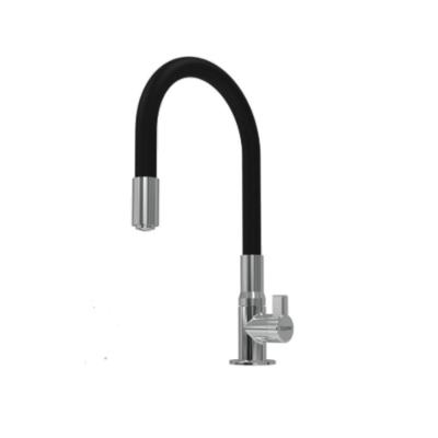 Torneira Flexível Motion De Bancada Preto E Cromado - Zagonel