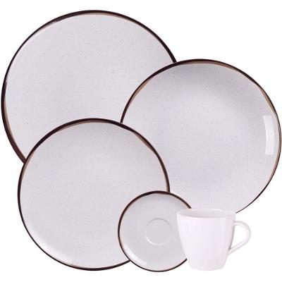 Aparelho De Jantar E Chá Canyon Em Porcelana Com 20 Peças - Tramontina