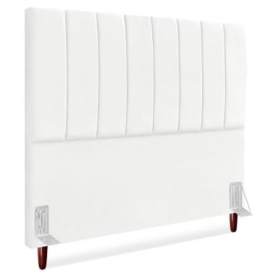 Cabeceira Queen 160 Cm Com Frame Carla Suede Branco Artte Branco