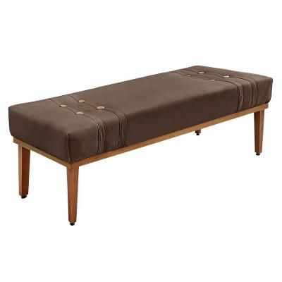 Recamier Santorini Spz 90cm Veludo Marrom