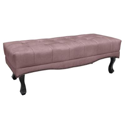 Recamier Egito Spz 195cm Veludo - Adj Decor Lilás