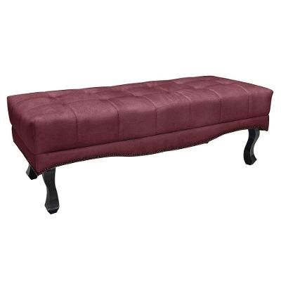 Recamier Egito Spz 90cm Veludo - Adj Decor Vinho