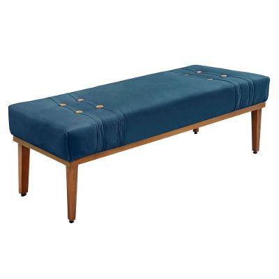 Recamier Santorini Spz 140cm Veludo Azul Marinho