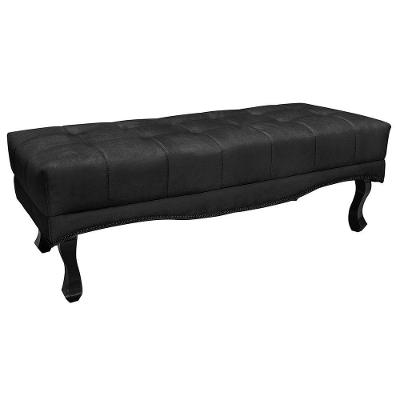 Recamier Egito Spz 90cm Suede - Adj Decor Preto