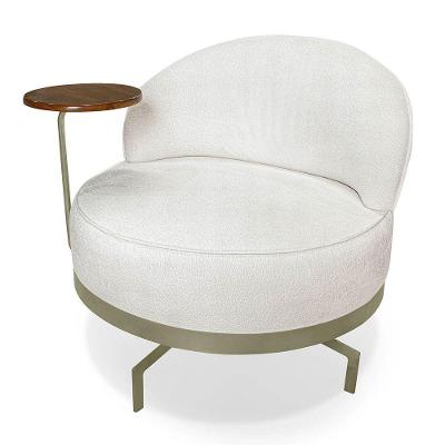 Poltrona Indonésia Spz Decorativa Sala Boucle - Adj Decor Cinza-3302