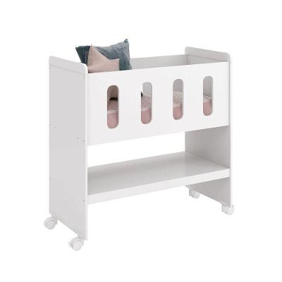 Mini Berço 3 Em 1 Zain/moisés Branco Fosco - Reller