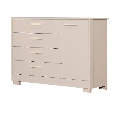 Comoda Zaki 1 Porta 4 Gaveta Areia Fosco - Reller