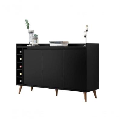 Buffet Com Adega Estilo Preto - Moveisaqui