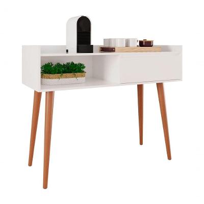 Aparador Balcão Retrô Clássico Branco Gloss - Moveisaqui