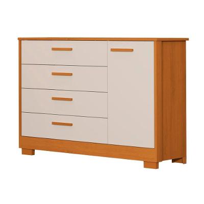 Comoda Zaki 1 Porta 4 Gaveta Areia Fosco Com Savana - Reller