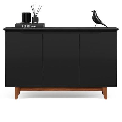 Buffet 3 Portas Flow Preto