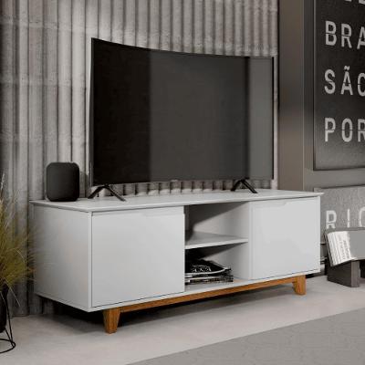 Rack Balcão Sala Tokyo Branco