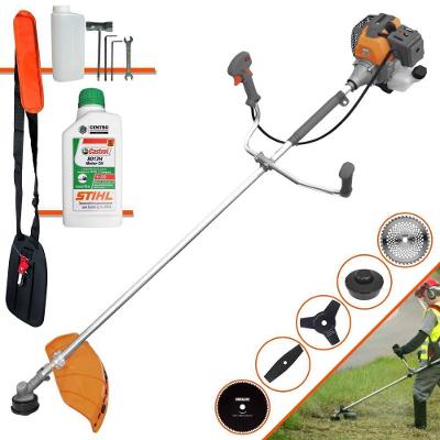 Roçadeira Rl520-p 52cc + óleo Stihl + 4 Lâminas De Corte