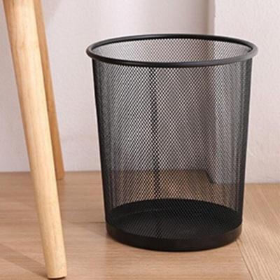 Cesto De Lixo Aramado Metal Lixeira Para Escritorio Telado Vazado 10 Litros Cor:preto;tamanho:u