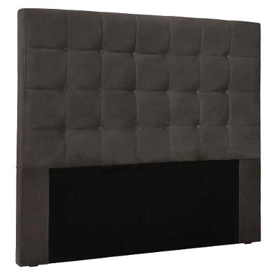 Cabeceira Estofada Polônia Spz 140cm Casal Suede - Cinza