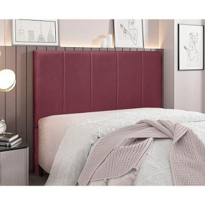Cabeceira Solteiro Australia Spz 90cm Veludo - Vinho