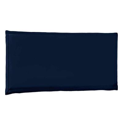 Painel Estofado Cama Casal Nápoles Spz 140cm Suede Azul Marinho