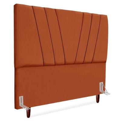 Cabeceira Queen 160 Cm Com Frame Belgica Suede Terracota Artte Terracota