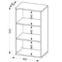Estante Multiuso Com 2 Prateleiras Clean A2 81X45 Cm Branco - 2