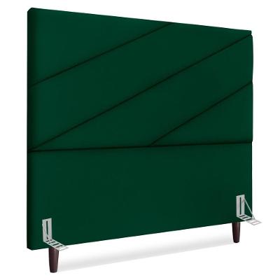 Cabeceira Casal 140 Cm Com Frame Cristal Suede Verde Artte Verde