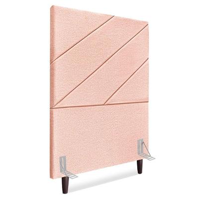 Cabeceira Solteiro 100 Cm Com Frame Cristal Linho Rose Artte Rose