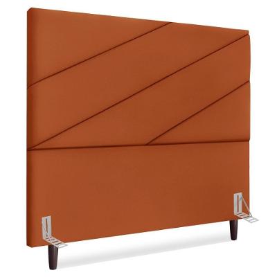 Cabeceira Casal 140 Cm Com Frame Cristal Suede Terracota Artte Terracota