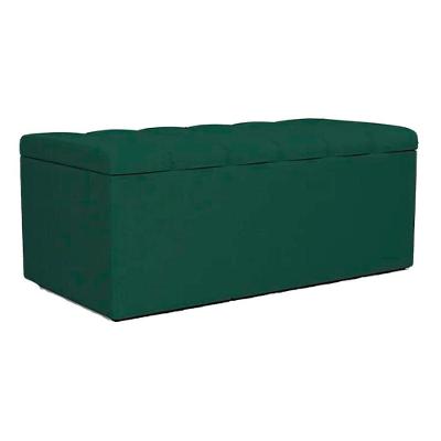 Recamier Calcadeira Bau 100 Cm Dalia Linho Verde Musgo Artte Verde Musgo