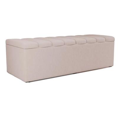 Recamier Calcadeira Bau 140 Cm Dalia Linho Cru Artte Cru