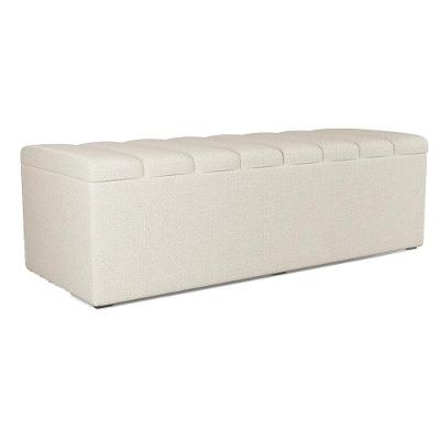 Recamier Calcadeira Bau 160 Cm Dalia Linho Champagne Artte Champagne