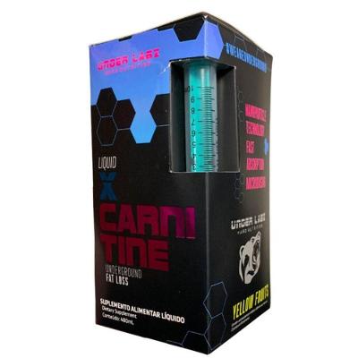 L-carnitina Liquida X-carnitine 2000mg Under Labz 48 Doses Sabor Frutas Amarelas