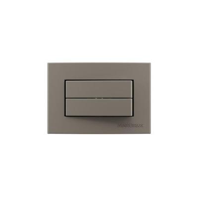 Placa Para Móveis 65x45 Com Interruptor Duplo Simples Margirius Sleek Colors 10a Argila Argila