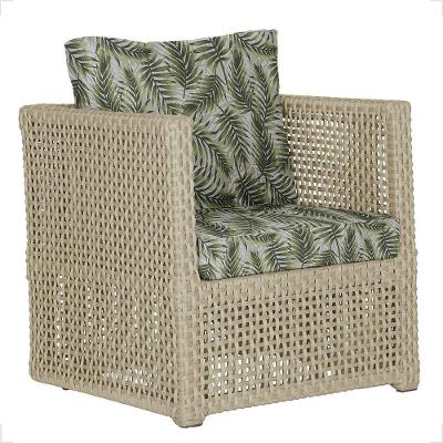 1 Poltrona Madri Alumínio Corda Náutica Estofado 5 Trama Rami