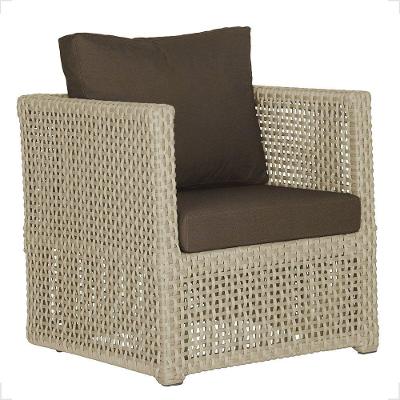 1 Poltrona Madri Alumínio Corda Náutica Estofado 9 Trama Rami