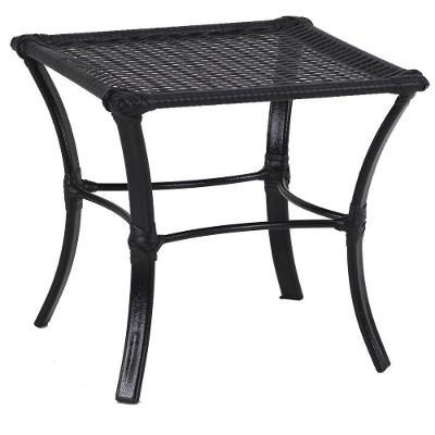 Mesa De Centro Garden Em Alumínio E Fibra Trama Original Tabaco