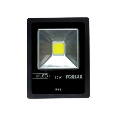 Refletor Led 20w 6500k Ip65 Foxlux - Driver Embutido - Corpo Alumínio - 1200 Lumens