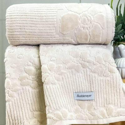 Toalha Banhão Lollipop Buddemeyer Veludo 90x150 Marfim