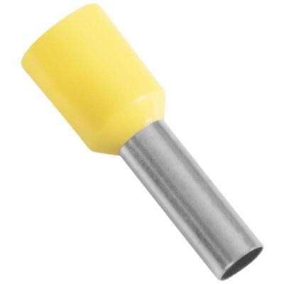 Terminais De Conexão Tubulares Tramontina Em Cobre Estanhado E Nylon 6 Cm² X 12 Amarelo 50 Peças Tramontina