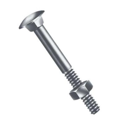 Parafuso Francês Com Porca Sextavada 3-8 X 9 - Kit Com 50 Unidades